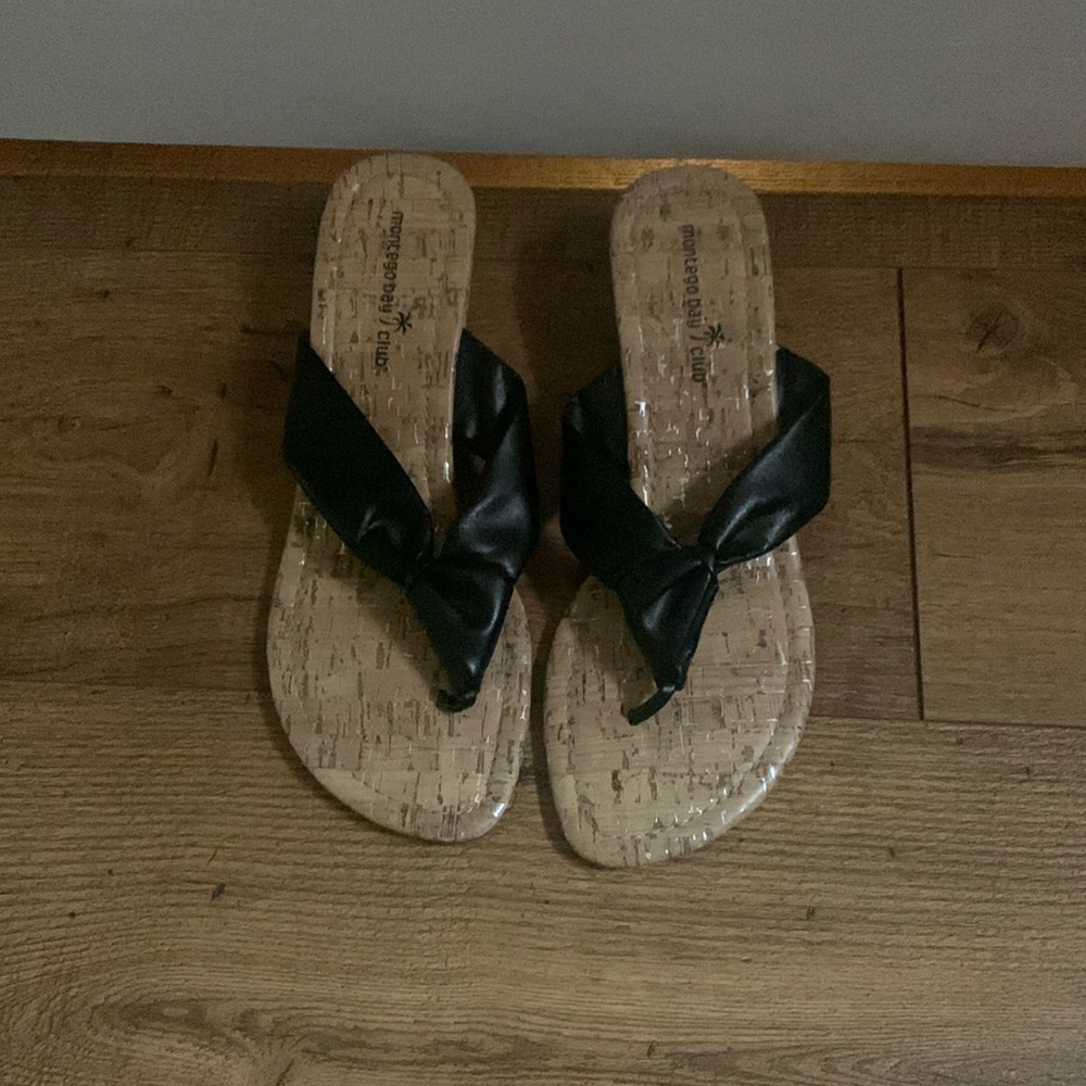 Wedge thong sandal